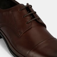 Erkek Kahve DesaComfort Bağcıklı Deri Ayakkabı