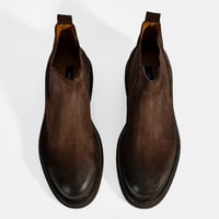 Erkek Kahve Lastikli Süet Bot