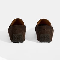 Erkek Kahve Slip-On Süet Loafer