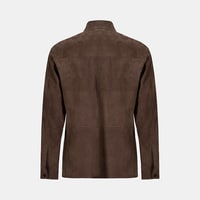 Erkek Kahve Süet Gömlek
