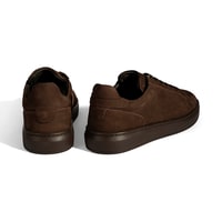 Erkek Koyu Kahve Bağcıklı Günlük Nubuk Deri Ayakkabı