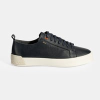 Erkek Lacivert Bağcıklı Deri Günlük Ayakkabı