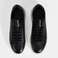 Erkek Lacivert Bağcıklı Deri Günlük Ayakkabı