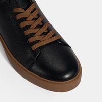 Erkek Lacivert Bağcıklı Deri Günlük Ayakkabı