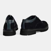 Erkek Lacivert Bağcıklı Süet Günlük Ayakkabı