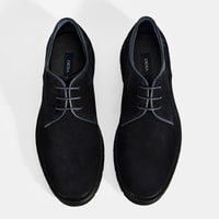 Erkek Lacivert Bağcıklı Süet Günlük Ayakkabı