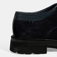 Erkek Lacivert Bağcıklı Süet Günlük Ayakkabı