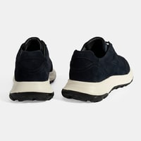 Erkek Lacivert Bağcıklı Süet Spor Ayakkabı