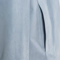 Erkek Mavi Süet Gömlek