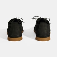 Erkek Siyah Bağcıklı Deri Ayakkabı