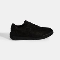 Erkek Siyah Bağcıklı Deri Spor Ayakkabı