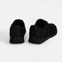 Erkek Siyah Bağcıklı Deri Spor Ayakkabı