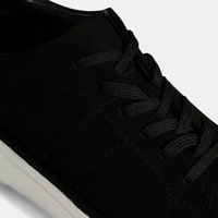 Erkek Siyah Bağcıklı Günlük Nubuk Deri Ayakkabı