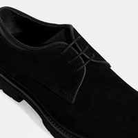 Erkek Siyah Bağcıklı Süet Günlük Ayakkabı