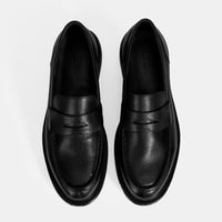 Erkek Siyah Deri Loafer