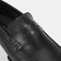 Erkek Siyah Deri Loafer