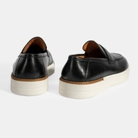 Erkek Siyah Deri Loafer