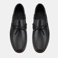 Erkek Siyah Deri Loafer