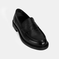 Erkek Siyah Deri Loafer