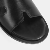 Erkek Siyah Deri Terlik