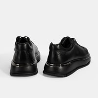 Erkek Siyah DesaComfort Bağcıklı Deri Günlük Ayakkabı