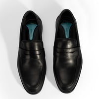 Erkek Siyah DesaComfort Deri Loafer