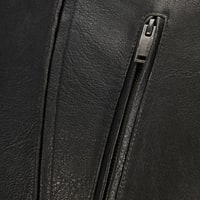 Erkek Siyah Eskitme Deri Mont