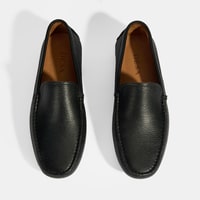 Erkek Siyah Slip-On Deri Loafer