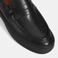 Erkek Siyah Slip-On Deri Loafer