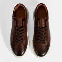 Erkek Taba Bağcıklı Deri Günlük Ayakkabı