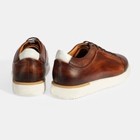 Erkek Taba Bağcıklı Günlük Deri Ayakkabı