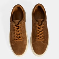 Erkek Taba Bağcıklı Süet Spor Ayakkabı