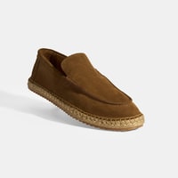Erkek Taba Slip-On Süet Espadril 