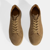 Erkek Vizon Bağcıklı Nubuk Deri Günlük Ayakkabı