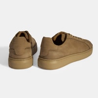 Erkek Vizon Bağcıklı Nubuk Deri Günlük Ayakkabı