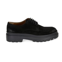 Fabian Siyah Erkek Süet Deri Günlük Ayakkabı