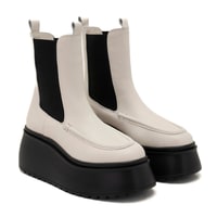 Fatmir Ekru Kadın Deri Bot