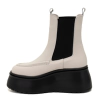 Fatmir Ekru Kadın Deri Bot