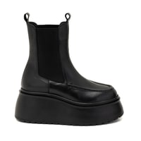 Fatmir Siyah Kadın Deri Bot