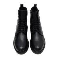 Fausta Siyah Erkek Deri Bot