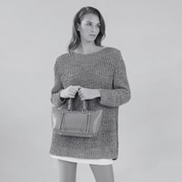 Garten Turkuaz Kadın Deri El Çantası