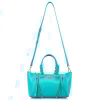 Garten Turkuaz Kadın Deri El Çantası