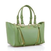 Garten Yeşil Kadın Deri El Çantası