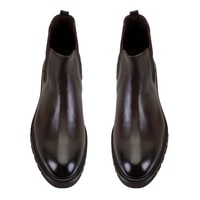 Gaven Kahve Erkek Lastikli Deri Chelsea Bot