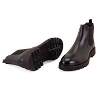 Gaven Kahve Erkek Lastikli Deri Chelsea Bot