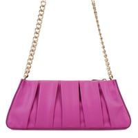 Geranie Pembe Kadın Zincir Detaylı Deri Omuz Çantası