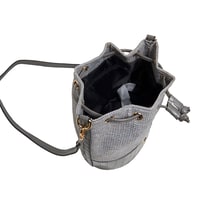 Gri Fleur Kadın Omuz Askılı Çanta