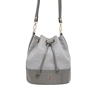Gri Fleur Kadın Omuz Askılı Çanta