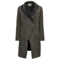 Gri Joanna Kadın Kürk Kaban