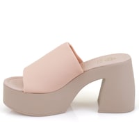 Haley Bej Kadın Platform Topuklu Terlik